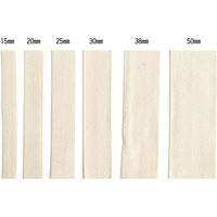 日本紐釦貿易 綿厚綾テープ(綿50・レーヨン50%) 幅38mm×50m巻 生成色 HM1038 1巻