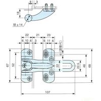 リョービ RYOBI ドアガード RHー001N 真鍮ブロンズ RH-001N-BC1 1個 139-5654（直送品）