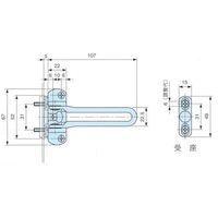 リョービ RYOBI ドアガード RHー002N ゴールド RH-002N-G 1個 139-5601（直送品）