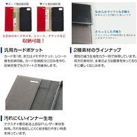 MSソリューションズ iPhone XS/iPhone X 薄型PUレザーフラップケース レッド LP-IPSRLPRD 1個