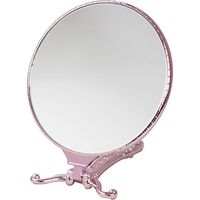 ヤマムラ トゥインクルハンド＆スタンドミラー Y-1505 ピンク 1セット(48個入）（直送品）