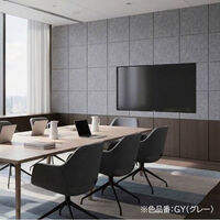 ドリックス フェルメノン 吸音パネル FB- 400×400mm グレー FB-4040C-GY 1セット(30枚入り)（直送品）