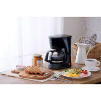 アイリスオーヤマ コーヒーメーカー 黒 CMK-652-B ドリップ式 5杯用 ナイロンフィルター（わけあり品）