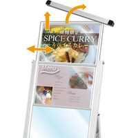 常磐精工 バリウスカードケーススタンド看板 A3横4片面 VACCSK-A3Y4K 1台