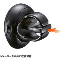 サンワサプライ ワイヤレスプレゼンター レーザーレス 充電式 プレゼン機能 ソフトウェアポインター機能 LP-RF114BK 1個