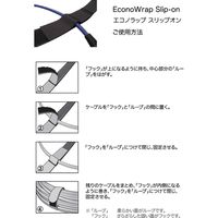 RIP-TIE（リップタイ） エコノラップアタッチメント「スリップオン」 25.4mmX381mm 20本入 青 H-15-ESLT-BU（直送品）