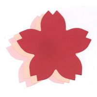 hanaoka ダイカットペーパー Mサイズ さくら 5枚入×5セット 4101285