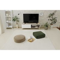 セルタン カバーリング 低反発スクエアクッション コーデュロイ 幅480×奥行480×高さ170mm バイスブルー 1台（直送品）