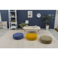 セルタン カバーリング 低反発ラウンドクッション コーデュロイ 幅480×奥行48×高さ160mm ベージュ A367t-689BE 1台（直送品）