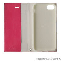 MSソリューションズ iPhone 8 Plus/7 Plus 薄型PUレザーフラップケース ピンク LP-I7SPLPPK 1個