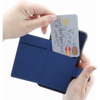 MSソリューションズ iPhone X【+U】Smith/カード収納ポケット付PUケース/ブルー LP-I8ULSBL 1個