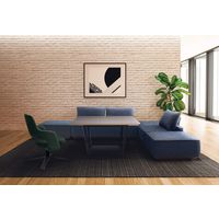 【組立設置込】コクヨ リージョン 会議テーブル 円形 メラミン 幅1200×奥行1200×高さ620mm ティンバーM×ブラック 1台（直送品）