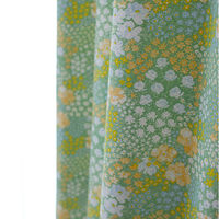 スミノエ デザインライフ セミオーダー カーテン オハナバタケ 1300×1850mm ライトグリーン 1セット(2枚入)（直送品）