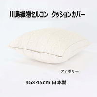 川島織物セルコン リネントーションアルテ クッションカバー LL1071 450×450mm アイボリー 1枚（直送品）