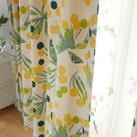 スミノエ デザインライフ セミオーダー カーテン ポポロ 2000×2150mm イエロー 1セット(2枚入)（直送品）