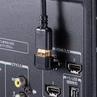 サンワサプライ HDMIアダプタ　L型(上) AD-HD05LUK 1個（直送品）