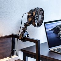 サンワサプライ 小型クランプ扇風機（充電式） VEH-FAN1 1個（直送品）