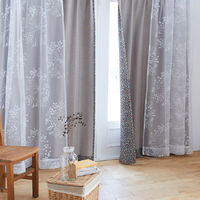 スミノエ デザインライフ セミオーダー カーテン シフレ 2200×2150mm ベージュ 1セット(2枚入)（直送品）