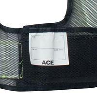 小野商事 安全ベスト 女性用フリーサイズ 紺×黄 反射ベスト WS2701 1着