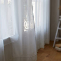 スミノエ デザインライフ セミオーダー レースカーテン グラース 1300×1740mm ナチュラルホワイト 1セット(2枚入)（直送品）