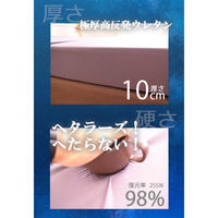 クリエイトアルファ 1セット マットレス シングル 折りたたみ 高反発 10cm 寝具 茶 4582243 753050-BR-1（直送品）