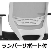 くろがね工作所 Dauphin to-syncチェア 肘付 ランバーサポート付 ブラック×ブルー JC-TS220BF(TA41) 1脚（直送品）