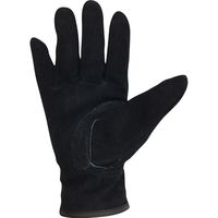 小野商事 牛床革手袋 オイル 内綿 マジックテープ 黒 AG4831 1セット(1双×2)