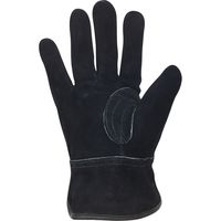 小野商事 牛床革手袋 オイル加工 内綿付き 黒 L 黒王 AG4811 1セット(1双×2)