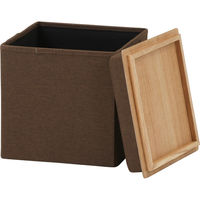 不二貿易 収納スツール プット ブラウン 15362 1台（直送品）