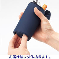 リヒトラブ スタンドペンケース レッド A7692-3 1個