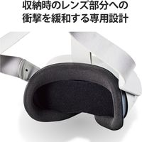 Oculus Quest2用 レンズカバー 衝撃緩和 保護 ブラック VR-Q2LC01BK エレコム 1個