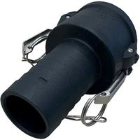 岩崎製作所 IWA 樹脂製 I・LOK(アイロック)レバーカップリング ホースシャンクカプラー(TypeーC) 37C050P-Y 1個（直送品）