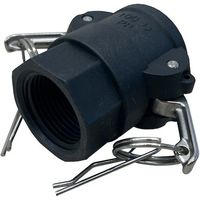 岩崎製作所 IWA 樹脂製 I・LOK(アイロック)レバーカップリング 女ネジカプラー(TypeーD) 37D025P-Y 1個（直送品）