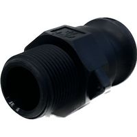 岩崎製作所 IWA 樹脂製 I・LOK(アイロック)レバーカップリング 男ネジアダプター(TypeーF) 37F020P-Y 1個（直送品）