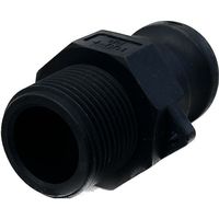 岩崎製作所 IWA 樹脂製 I・LOK(アイロック)レバーカップリング 男ネジアダプター(TypeーF) 37F025P-Y 1個（直送品）