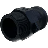 岩崎製作所 IWA 樹脂製 I・LOK(アイロック)レバーカップリング 男ネジアダプター(TypeーF) 37F050P-Y 1個（直送品）