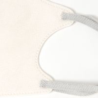 ラメゴム2D不織布マスク(20枚入り) ライトベージュ×グレー&グレージュ×ブラック LAKOLE/ラコレ