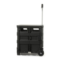 フタ付きキャリーカート ブラック LAKOLE/ラコレ