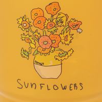 (世界の名作)プラスチックマグカップ ひまわり LAKOLE/ラコレ