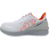 喜多 メッシュローカットセーフティスニーカー 制菌・消臭 MG5750 ホワイト 28.0 MG5750-WH-28.0 1足（直送品）