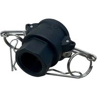 岩崎製作所 IWA 樹脂製 I・LOK(アイロック)レバーカップリング 女ネジカプラー(TypeーD) 37D020P-Y 1個（直送品）