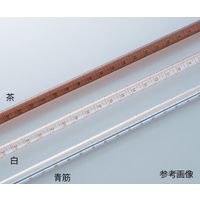 アズワン ビュレット テフロン(R)コック付き 白 25mL 校正証明書付 1-8578-02-20 1本（直送品）