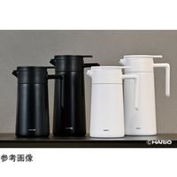 HARIO セラミックコーティング 真空二重保温ポット 800mL ホワイト CHP-800-W 1個 68-5182-10（直送品）