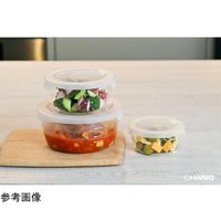 HARIO 耐熱ガラス製保存容器・丸600 1ケース(36個) MST-60-TW 68-5182-32（直送品）