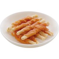 ペティオ 素材そのまま 天然牛皮とササミの歯みがきガム ササミ巻き 野菜入り 超小型犬～中型犬用 40本入（20本×2袋）1袋 犬用 おやつ