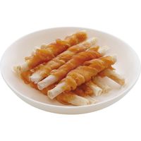 ペティオ 素材そのまま 天然牛皮とササミの歯みがきガム ササミ巻き 超小型犬～中型犬用 40本入（20本×2袋）1袋 犬用 おやつ