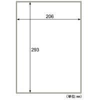 ヒサゴ 屋外用ラベル 油面・粗い面対応A4ノーカット KLPAB862S 1袋(10シート入)