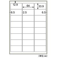 ヒサゴ 屋外用ラベル 油面・粗い面対応A4 24面余白あり KLPAB701S 1袋(10シート入)