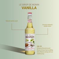 業務用 割り材 モナン バニラ・シロップ 700ml 1ケース(6本) MONIN 割材 ドリンクベース フレーバーシロップ