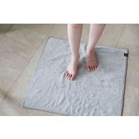 カラリミオ 毎日使える吸水バスマット 40×60cm グレー 1セット（１枚×3）マイクロファイバー シービージャパン